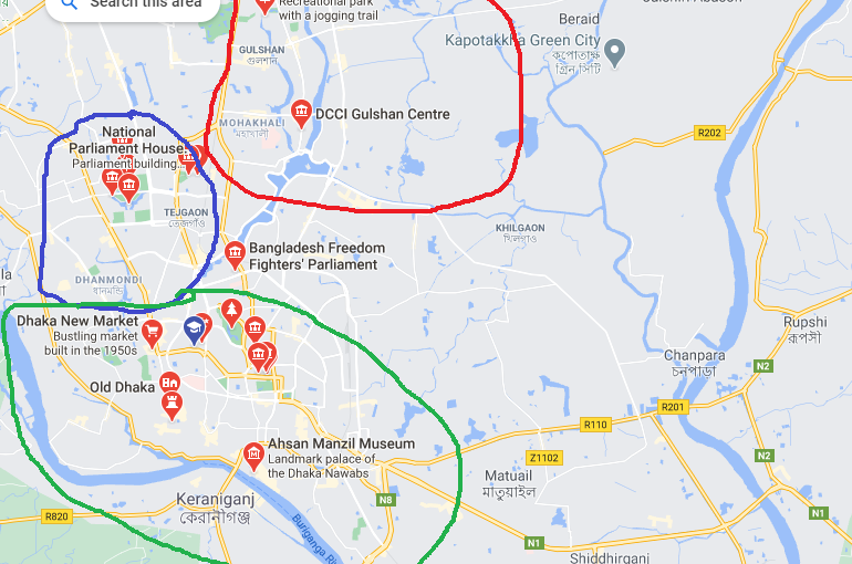 New Market Dhaka Map Dhaka, Bangladesh | Mapees