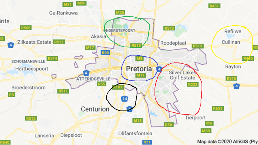 Pretoria, South Africa | Mapees